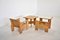 Crate Chairs with Table by Gerrit Thomas Rietveld for Cassina, 1980s, Set of 3 9