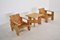 Crate Chairs with Table by Gerrit Thomas Rietveld for Cassina, 1980s, Set of 3, Image 3