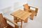 Crate Chairs with Table by Gerrit Thomas Rietveld for Cassina, 1980s, Set of 3, Image 4