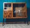 Art Deco Furnier Vitrine mit Bar 1