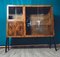Art Deco Veneer Showcase Cabinet with Bar 1