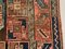 Vintage Turkish Red and Blue Kazak Rug 7