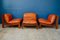 Italian Teak and Leather Armchairs 2