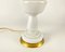 Stunning Opaline Glass Gilded Table Lamp, 1970s, Image 4