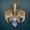 Murano Ice Glass Ceiling Light, Italy, 1970s, Image 9