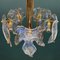 Lámpara de techo de cristal de hielo de Murano, años 70, Imagen 6