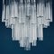 Vintage Cascade Murano Glass Crystal Prism Chandelier from Venini, Italy, 1970s 10