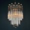 Vintage Cascade Murano Glass Crystal Prism Chandelier from Venini, Italy, 1970s, Image 6