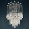 Vintage Cascade Murano Glass Crystal Prism Chandelier from Venini, Italy, 1970s 1