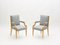 Neoclassical Ash Wood Armchairs by André Arbus, 1940s, Set of 2, Image 13