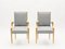 Neoclassical Ash Wood Armchairs by André Arbus, 1940s, Set of 2 12