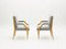 Neoclassical Ash Wood Armchairs by André Arbus, 1940s, Set of 2 7