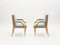 Neoclassical Ash Wood Armchairs by André Arbus, 1940s, Set of 2, Image 7