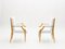 Neoclassical Ash Wood Armchairs by André Arbus, 1940s , Set of 2 15