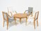 Ash Wood Armchairs and Coffee Table by André Arbus, 1940s, Set of 5, Image 19