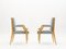 Butacas de fresno y mesa de centro de André Arbus, años 40. Juego de 5, Imagen 5