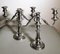 Victorian Silver Plated 3-Flame Convertible Candlesticks, Set of 2 2