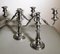 Victorian Silver Plated 3-Flame Convertible Candlesticks, Set of 2, Image 2