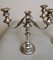 Victorian Silver Plated 3-Flame Convertible Candlesticks, Set of 2 10