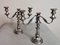 Victorian Silver Plated 3-Flame Convertible Candlesticks, Set of 2, Image 1