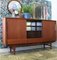 Credenza alta in teak con mobile bar e ante scorrevoli, Immagine 22