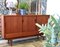 Credenza alta in teak con mobile bar e ante scorrevoli, Immagine 12