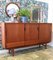 Credenza alta in teak con mobile bar e ante scorrevoli, Immagine 14