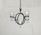 Mid-Century Danish Metal and Glass Candleholder Pendant, 1960s, Image 12