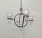 Mid-Century Danish Metal and Glass Candleholder Pendant, 1960s, Image 29