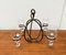 Mid-Century Danish Metal and Glass Candleholder Pendant, 1960s, Image 14