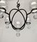 Mid-Century Danish Metal and Glass Candleholder Pendant, 1960s, Image 30