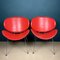 Red Lounge Chairs, Italy, 1990s, Set of 2 8