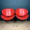 Red Lounge Chairs, Italy, 1990s, Set of 2, Image 8
