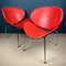 Red Lounge Chairs, Italy, 1990s, Set of 2 7