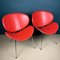 Red Lounge Chairs, Italy, 1990s, Set of 2, Image 6