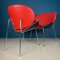 Red Lounge Chairs, Italy, 1990s, Set of 2 5