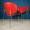 Red Lounge Chairs, Italy, 1990s, Set of 2, Image 5