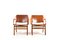 AX-Chairs in Teak by Orla Mølgaard & Peter Hvidt for Fritz Hansen, 1950s, Set of 2 1