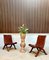 Spanish Oak Leather Strap Chairs by Pierre Lottier for Valmazan, 1950s, Set of 2 10