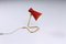 Red and Brass Diabolo Table Light by Asea, 1950s 6