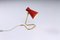 Red and Brass Diabolo Table Light by Asea, 1950s, Image 6
