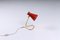 Lampe de Bureau Diabolo Rouge et Laiton par Asea, 1950s 15