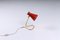 Red and Brass Diabolo Table Light by Asea, 1950s, Image 15
