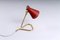Rote und Messing Diabolo Tischlampe von Asea, 1950er 11