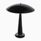 Lámpara de mesa UFO posmoderna en negro de Hala, años 80, Imagen 1
