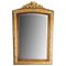 Stucco French Wood Imitation Wall Beveled Mirror, 1920s 1