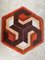 Alfombra Hexagon Mid-Century, años 60, Imagen 6