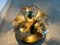Techo Sputnik Mid-Century de cristal de Murano ámbar de Sische, años 60, Imagen 8