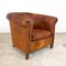 Vintage Sheep Leather Club Chair Aalten, Image 8