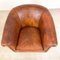 Club chair vintage in pelle di pecora, Immagine 9